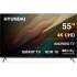 Телевизор Hyundai H-LED55BU7009 55" Android TV Frameless Metal черный 4K Ultra HD 60Hz MEMC DVB-T DVB-T2 DVB-C DVB-S DVB-S2 USB WiFi Smart TV
